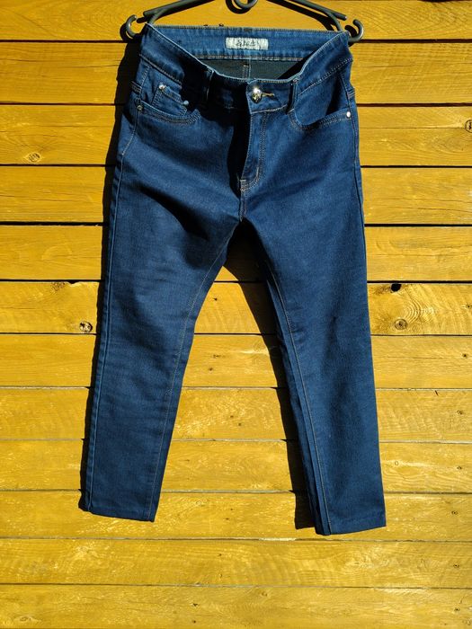 Jeansy granatowe damskie