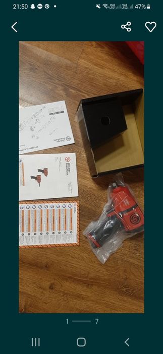 Klucz udarowy pneumatyczny 1/2"  1300NM  CP7748 TL