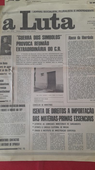 Jornais Antigos a Luta