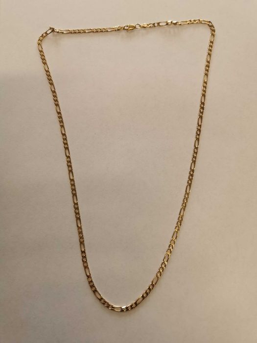 Złoty Łańcuszek Figaro 585 60cm