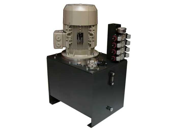 5,5kW Zasilacz hydrauliczny z rozdzielaczem 4 sekcje, 400V