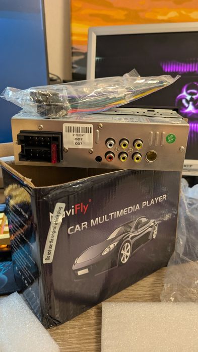 (НА ЗАПЧАСТИНИ, або ЗАМІНА ДИСПЛЕЯ) 1Din мультимедійний плеєр CarPlay Android AUTO, сенсорним екраном, універсальний 6,86-дюймовий