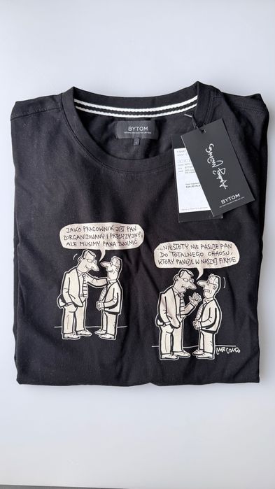 T-Shirt Bytom z grafiką Andrzeja Mleczko - Rozmiar L