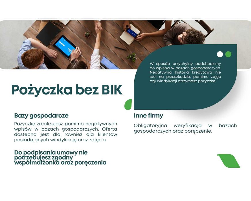 Pożyczki prywatne.  Pożyczki bez BIK BIG KRD