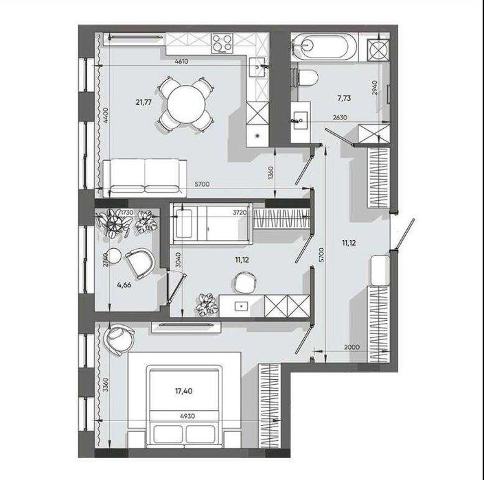 Продаж 2 кім квартири у ЖК Orlan Residents по вул. Пластова - Вид 3