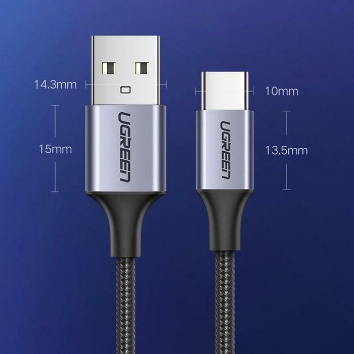 Новий кабель UGREEN USB-A to USB-C 3A 3 метри