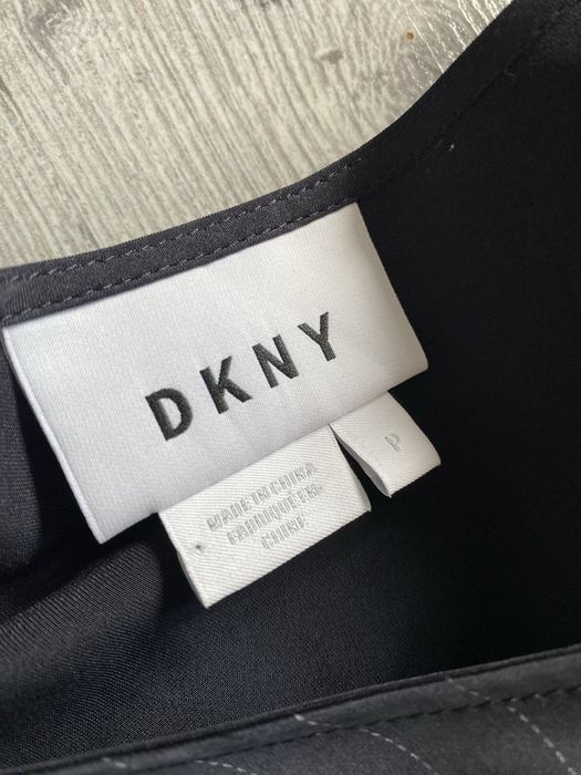 Dkny piekna satynowa dluga sukienka orginalna roz 36