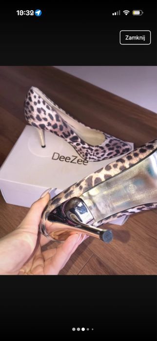 Szpilki nowe panterkowe rozmiar 39