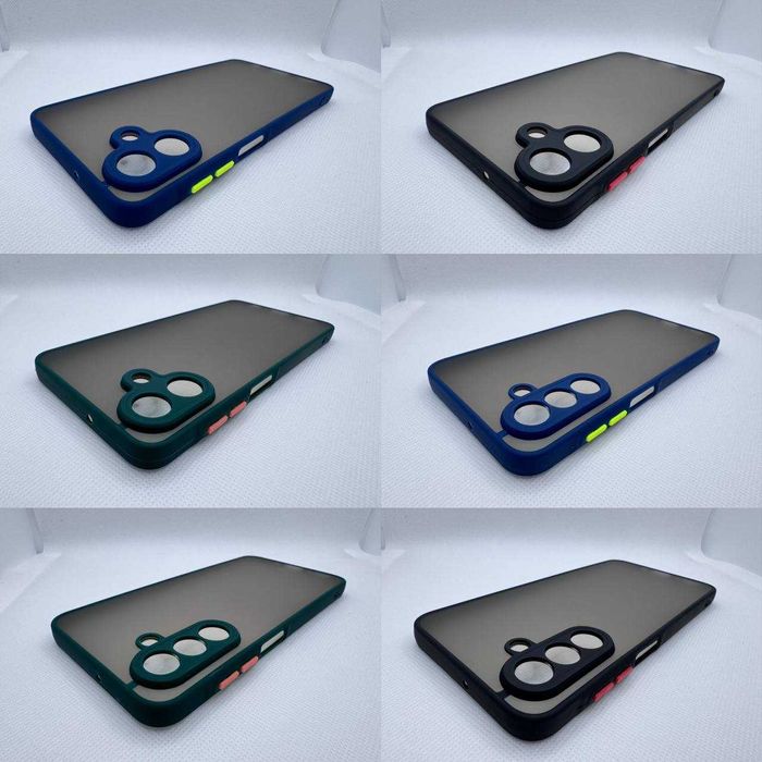 Противоударный чехол для Samsung A07 и A17 матовый бампер защита камер