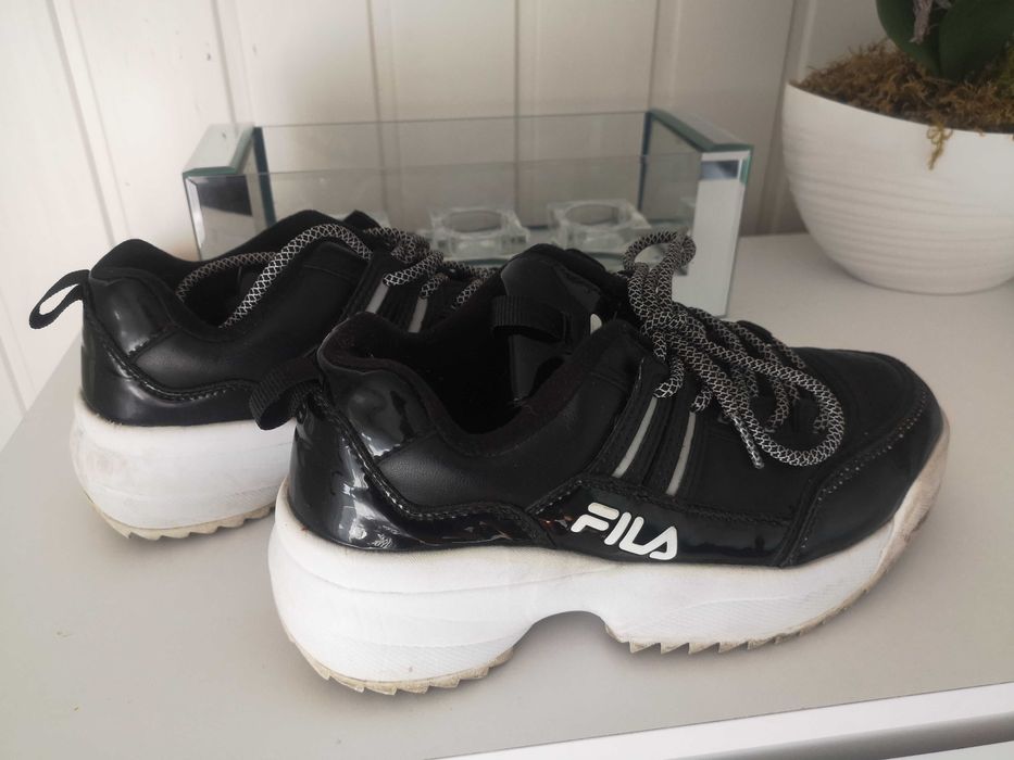 Adidasy buty fila czarno biale