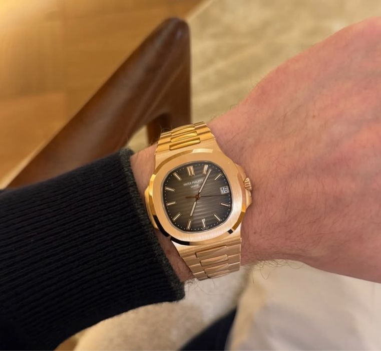 Годинник Patek Philippe Nautilus золотий