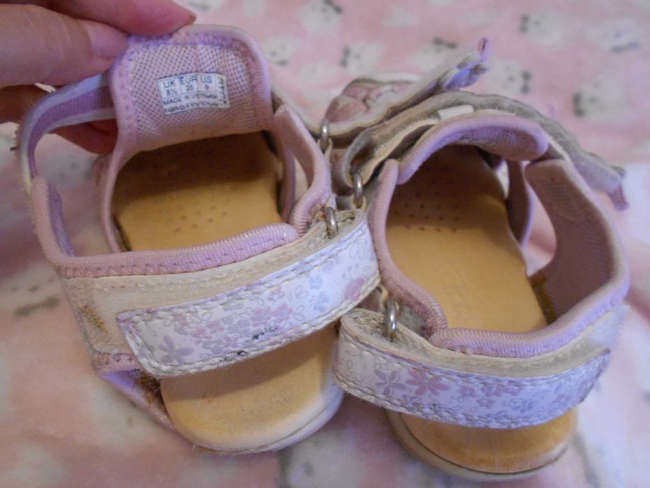 Sandálias GEOX, 26, Menina, Rosa e branco