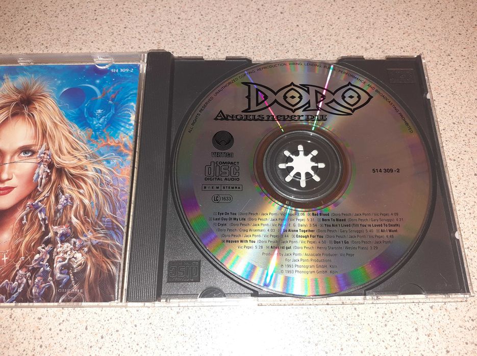 CD - DORO "Angels never die"