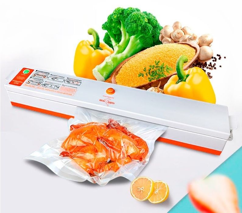 Вакуумний пакувальник freshpack pro, вакууматор на кухні настільний, домашній вакууматор для продуктів, для дому