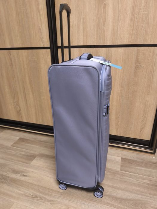 Чемодан большой, чемодан на колесах,валіза великого розміру з тканин