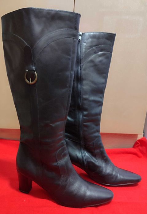 Сапоги женские “Clarks”Англия кожа р.41 б у демисезонные