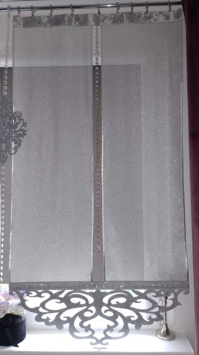 Dwa panele batyst szron / girlanda cyrkonie