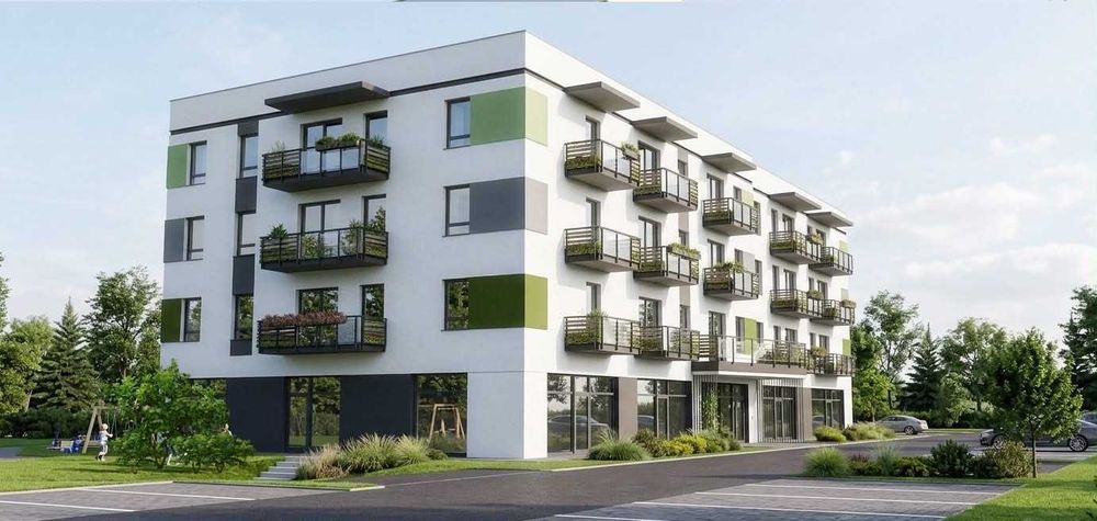 JODŁOWE OSIEDLE, mieszkanie w nowoczesnym stylu 48,63m2 --- III ETAP