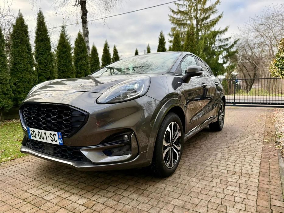 Ford Puma Hybryda, NISKI PRZEBIEG, Kamera cofania ! Czarna podsufitka jak nowy !