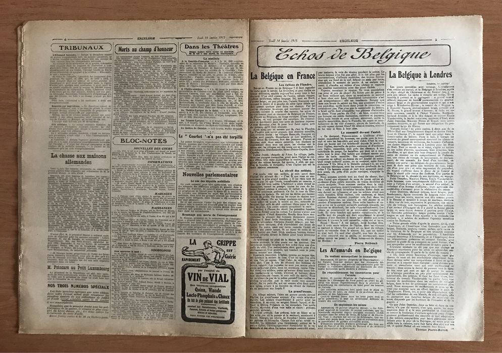 Газета Франции 1915 год