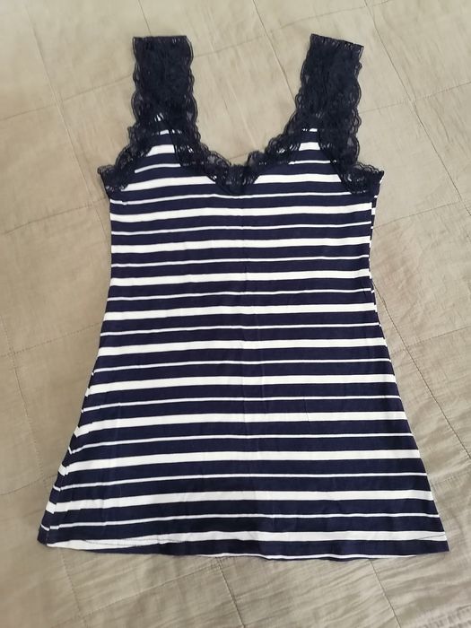 Koszulki damskie z koronką, rozmiar S, promod