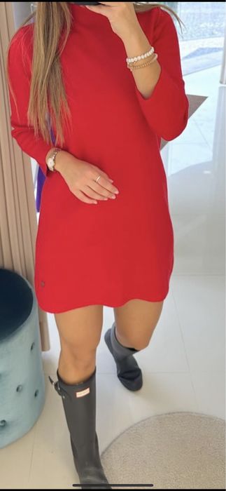 Vestido malha vermelho