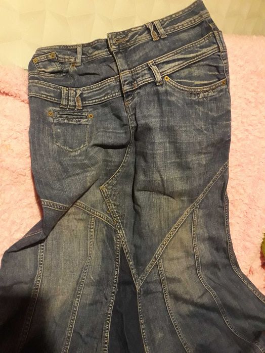 Spodnica jeansowa maxi 38 h&m