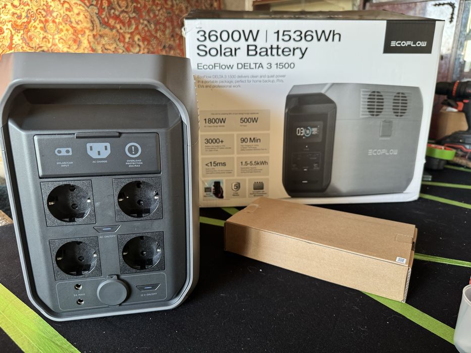 Зарядна станція Ecoflow Delta 3 1500 / 1800 Вт / 1536 Вт⋅год / LiFePO4 (EFDELTA1500-EU)