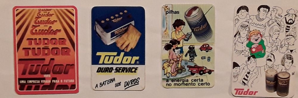 Calendários de bolso Tudor anos 80