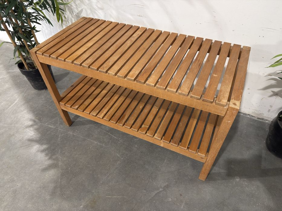 Ładna bambusowa ławka szafka na buty Ikea Molger dowóz wysyłka