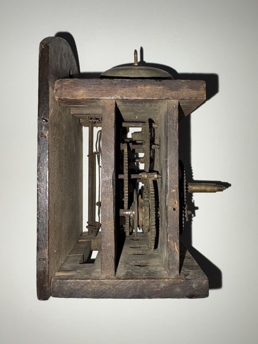 Stary sygnowany mechanizm do zegara Schwarzwald antyk wiszacy ścienny