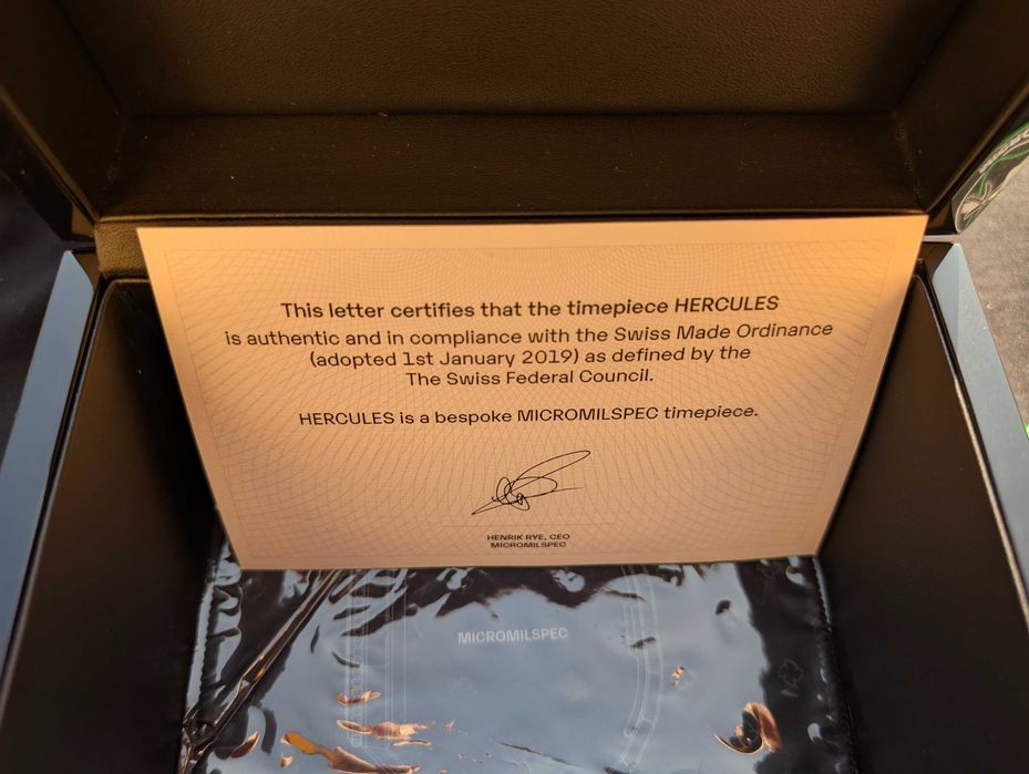 Micromilspec Hercules Limited Edition