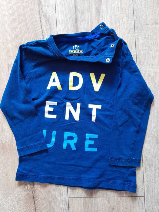 Zestaw pięciu  bluzek z długim rękawem rozmiar 86/92 cm