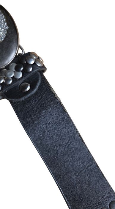 Pasek Jeans Fritz Damski z Klamrą w Stylu Disco Cekiny