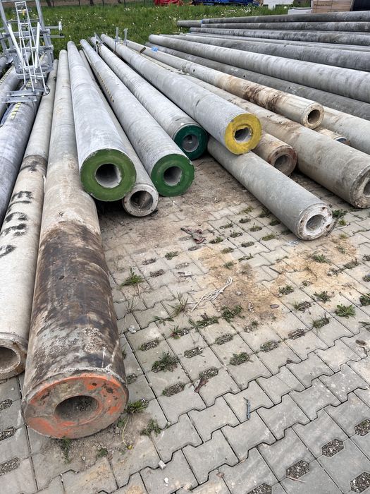 Słupy żedeny wirowane żerdzie elektryka