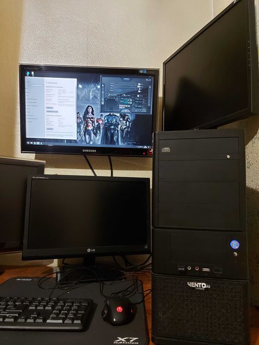 Игровой Компьютер Intel 4ядра  +ddr3 8 +240ssd + AMD r7 2502gb