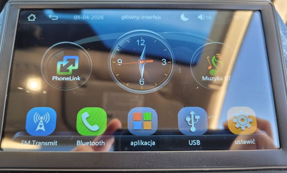 Transmiter, radio, android auto, nawigacją GPS