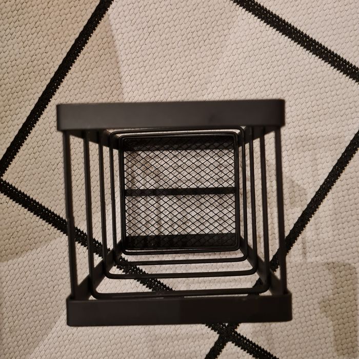 Pojemnik ociekacz na sztućce przybory kuchenne loft czarny mat Nowy