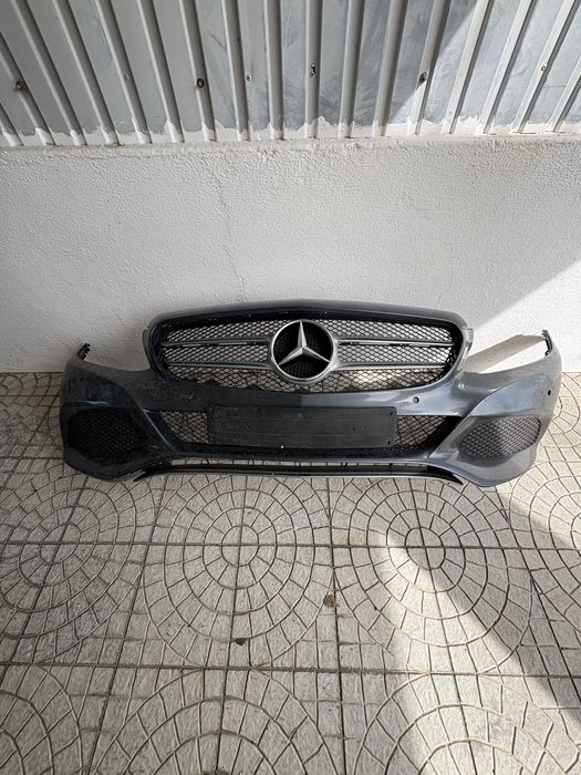 Parachoque e grelha frontal mercedes classe c