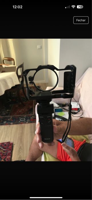 Aquina fotografica nova SONY ZV-1 II com tripe