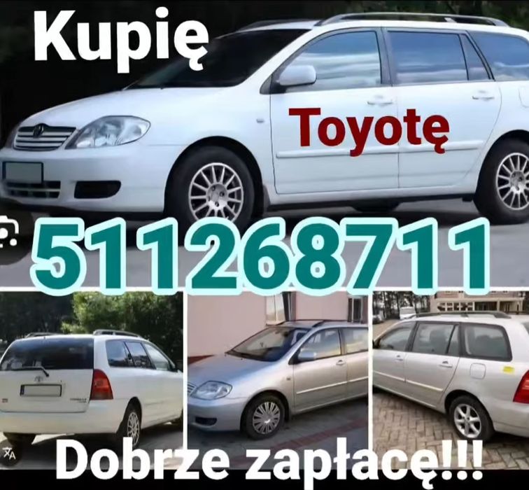 Skup aut Mercedesów Toyot Corolla Avensis Sprinter Actros Kaczka Hilux