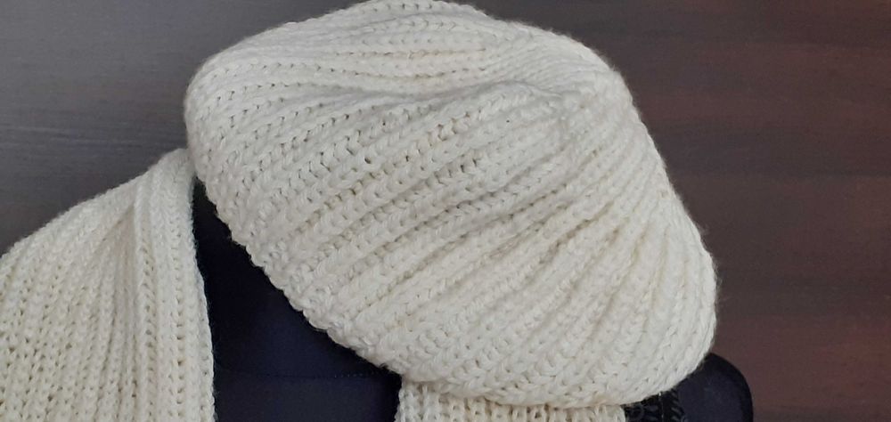 Komplet komin i czapka rękodzieło