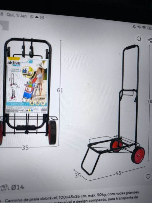 Carrinho de transporte