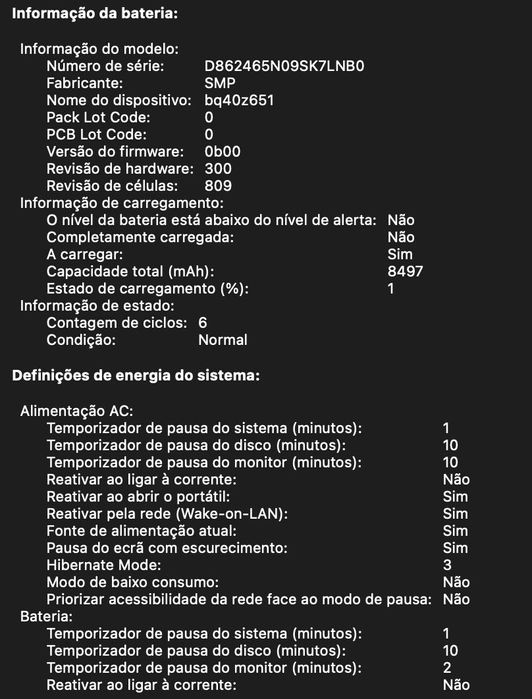 MacBook Pro 16" 2019 i7 6-Core 32GB RAM 512GB SSD Bateria como NOVA