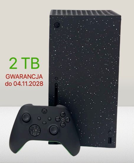Xbox Series X 2 TB Galaxy Black Special Edition - (odnowiony) + GRA !