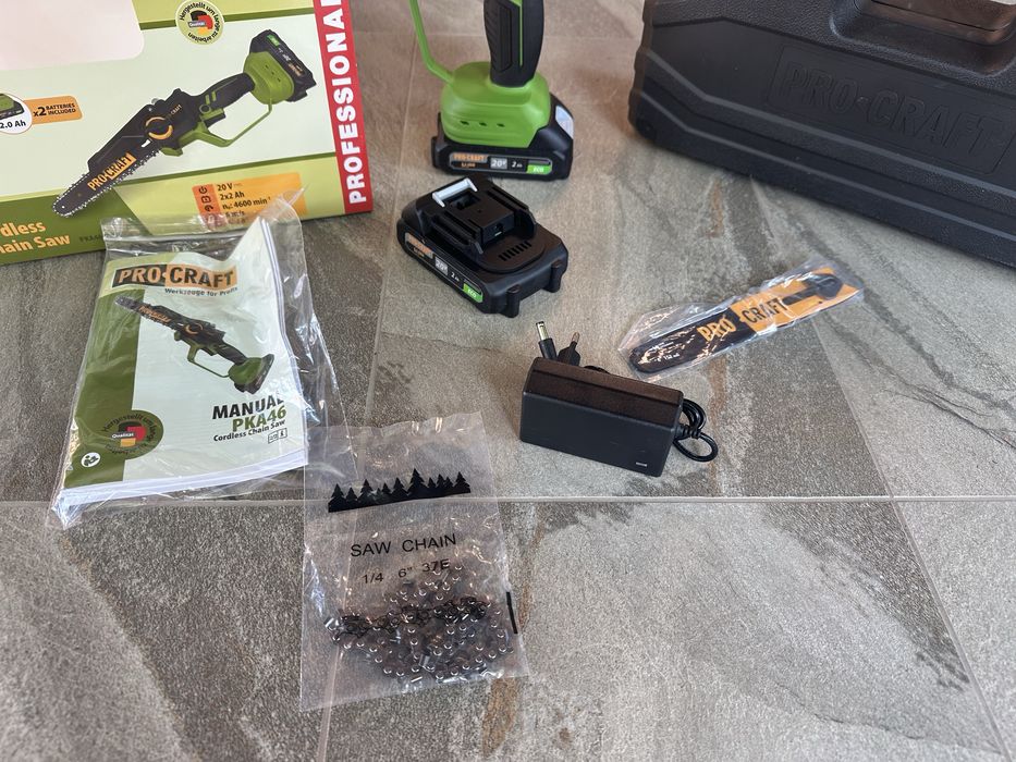 Акумуляторна міні пила Procraft РКА46 (2 АКБ та ЗП) кейс