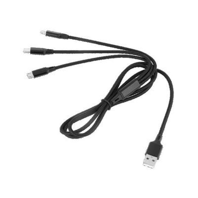 Kabel USB 3w1 microUSB USB typu C 1m