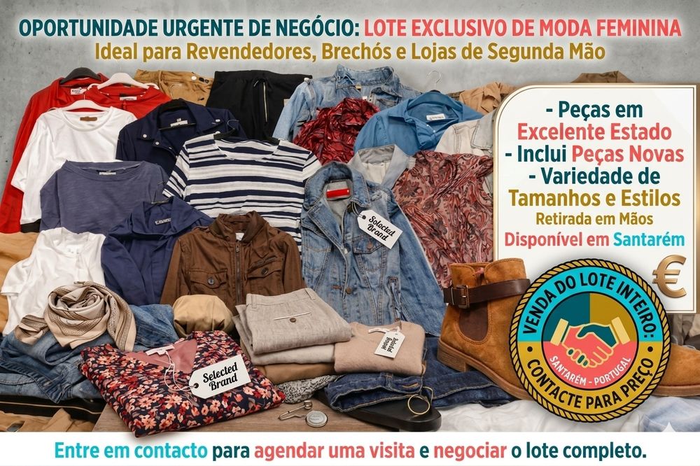 Lote de roupas femininas
