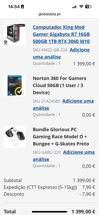 PC Gaming Ryzen 7 + RTX 3060 | 16GB RAM | 1.5TB | Pronto a jogar