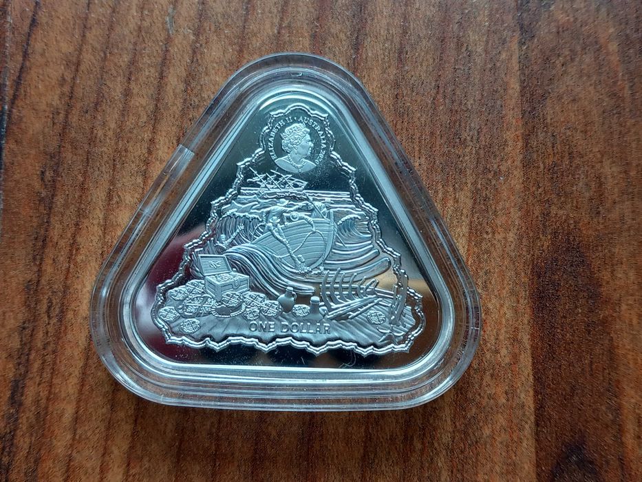 Moeda 1 Dólar Austrália "Vergulde Draeck" 2020